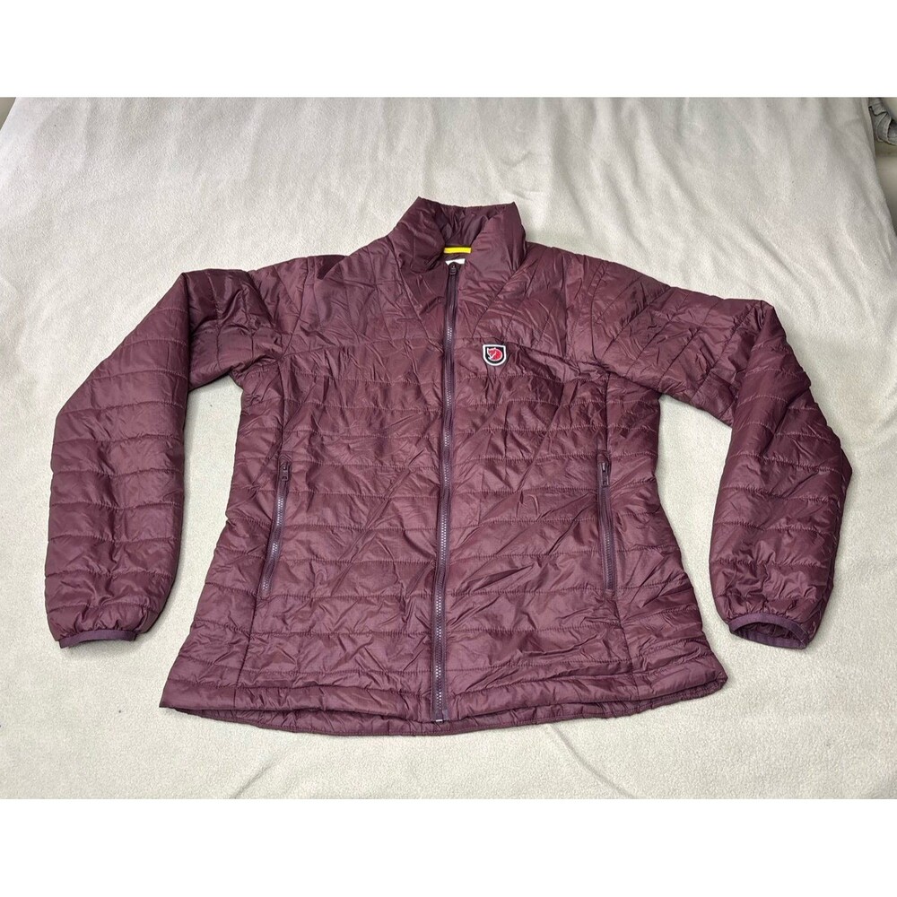 Fjallraven 1974 Expedition X-Latt Jacket Womens M Red Quilted Puffer Insulated